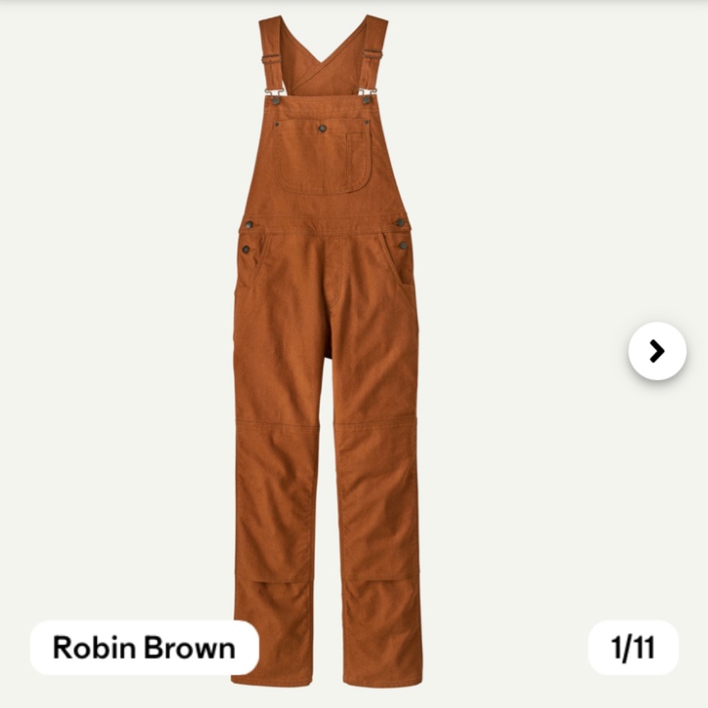 Women’s large hemp overalls